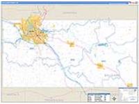 Eau Claire, Wi Carrier Route Wall Map